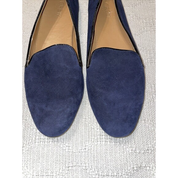 J. Crew Women’s Casual Flats Size 10 M Navy Blue Suede Going Out Party - Picture 7 of 12